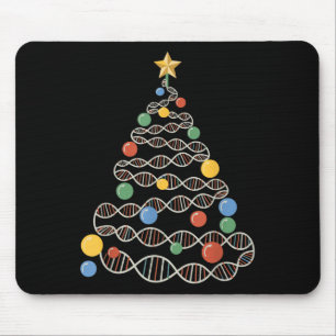Tapis De Souris Dna Helix sapin de Noël Scientifique Biologie Scie