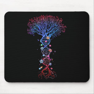 Tapis De Souris Dna Tree Root Life Genetic Funny Jour des terres A