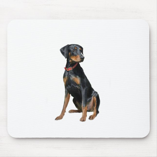 Tapis De Souris Doberman Pinscher (naturel) (Devant)