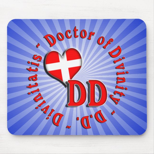 TAPIS DE SOURIS DOCTEUR DE LOGO D'ACRONYMES DE DENSITÉ DOUBLE DE (Devant)