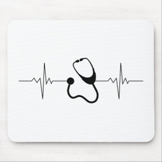 Tapis De Souris Docteur Pulse Heartbeat Line