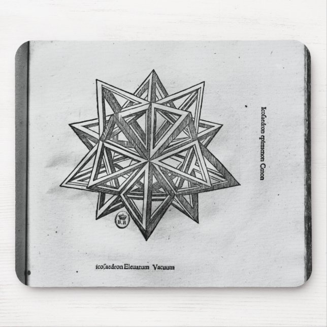 Tapis De Souris Dodecahedron, de 'De Divina Proportione' (Devant)