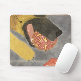 Tapis De Souris Dog and pomegranate mouse pad