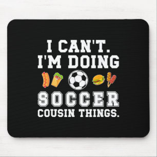 Tapis De Souris Dominez Le Terrain Joueur De Football Action Drape