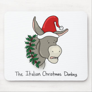 Tapis De Souris Dominick l'âne italien de Noël
