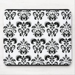 TAPIS DE SOURIS DOMMAQUES NOIRS ET BLANCS