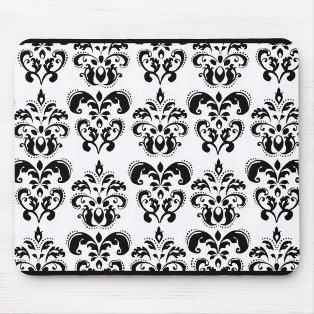 TAPIS DE SOURIS DOMMAQUES NOIRS ET BLANCS (Devant)