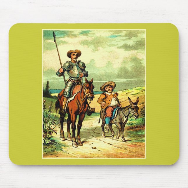 Tapis De Souris Don don Quichotte et Sancho Panza (Devant)
