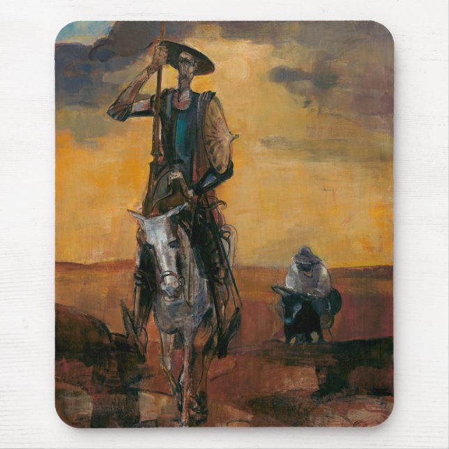 Tapis De Souris Don Quichotte sur le chemin Stanislav Stanek (Devant)