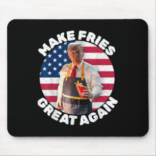 Tapis De Souris Donald Trump 2024 France Fry - Make French Fries G