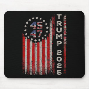 Tapis De Souris Donald Trump 2025 : l'Amérique doit le drapeau amé
