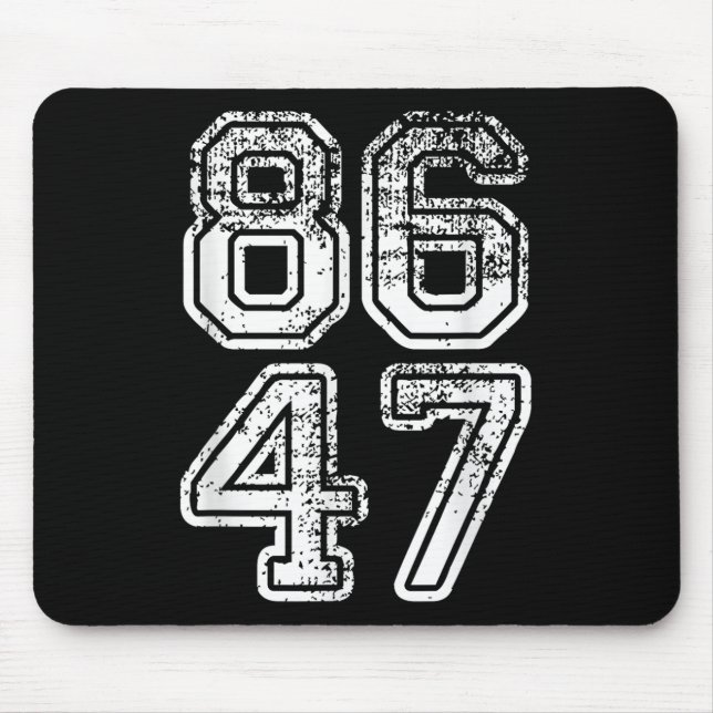 Tapis De Souris Donald Trump Impeach 47 8647 Anti-Trump (Devant)
