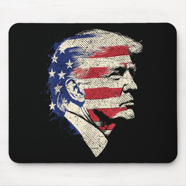 Tapis De Souris Donald Trump Portrait (Devant)