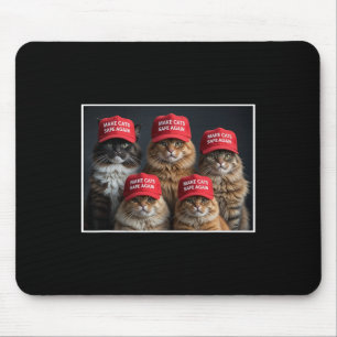 Tapis De Souris Donald Trump Rendre les chats en sécurité Casquett