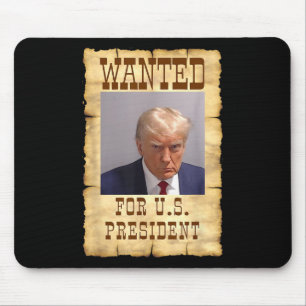 Tapis De Souris Donald Trump Tiré Recherché Aux États-Unis Préside