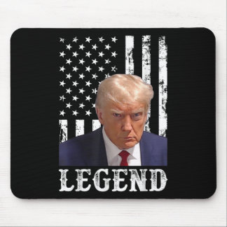 Tapis De Souris Donald Trump Tiré sur le président Légende Amériqu