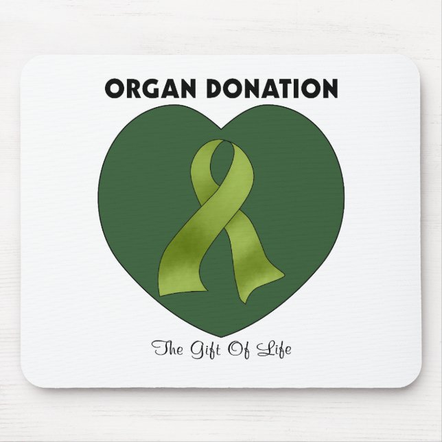 Tapis De Souris Donation d'organe : Le cadeau de la vie (Devant)
