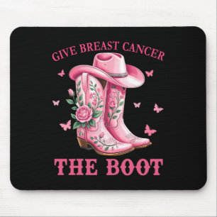 Tapis De Souris Donner Le Cancer Du Sein L'Initiale Cowgirl Cancer