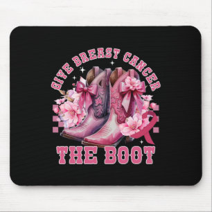 Tapis De Souris Donner Le Cancer Du Sein L'Initiale Cowgirl Cancer