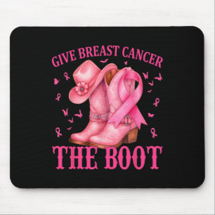 Tapis De Souris Donner Le Cancer Du Sein L'Initiale Cowgirl Cancer
