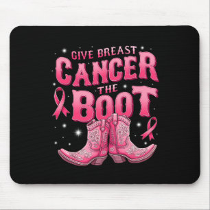 Tapis De Souris Donner Le Cancer Du Sein L'Initiale Cowgirl Cancer