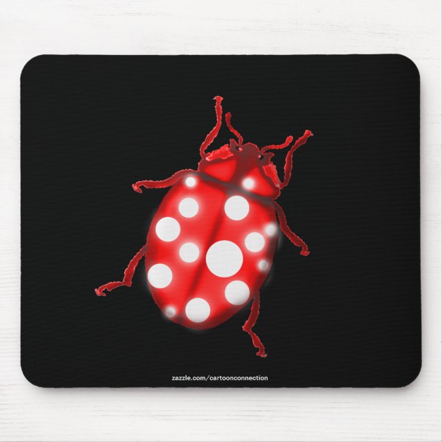Tapis De Souris Dons LadyBug pour les buglovers et les jardiniers (Devant)