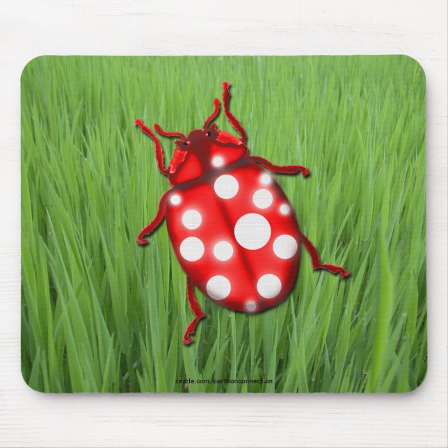 Tapis De Souris Dons LadyBug pour les buglovers et les jardiniers (Devant)