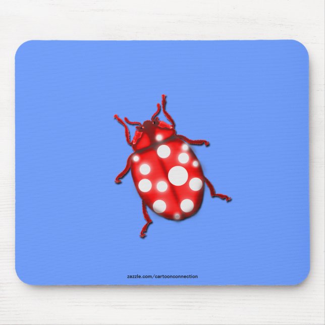Tapis De Souris Dons LadyBug pour les buglovers et les jardiniers (Devant)