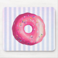 Donut With Pink Frosting And Sprinkles