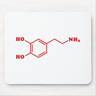 Tapis De Souris Dopamine Molecular Chemical Formula