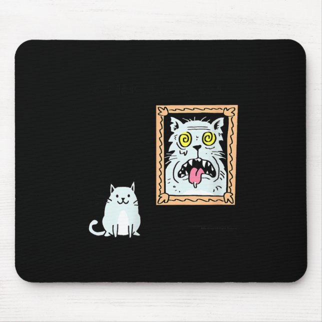 Tapis De Souris Dorian Gray's Cat Teeshirt From Skunkbear  (Devant)