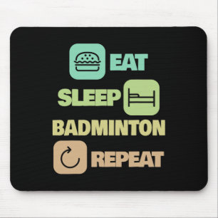 Tapis De Souris Dormir - Répétition de badminton - Joueur de badmi