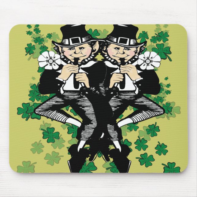 Tapis De Souris Double La Chance Leprechaun (Devant)