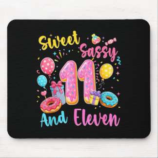 Tapis De Souris Douce sassy et onze 11e anniversaire doux donut
