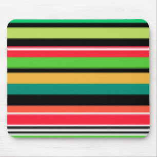 Tapis De Souris Douces rayures colorées