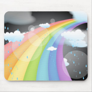 Tapis De Souris Douche arc-en-ciel