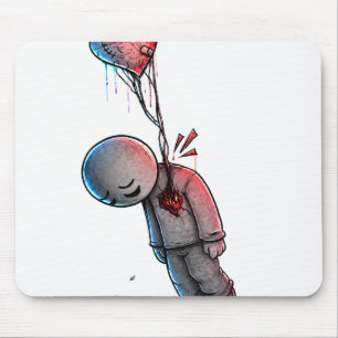 Tapis De Souris Douleur Silencieuse – Œuvre d'art émotionnelle tri