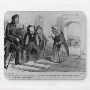 Tapis De Souris Doumas, Hugo et Balzac cherchant leur admission