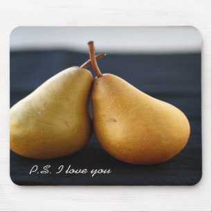 Tapis de souris doux de collection de poire