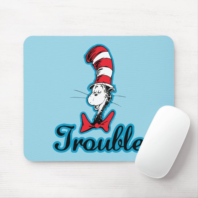 Tapis De Souris Dr Seuss | Chat dans le problème du Casquette (Avec souris)
