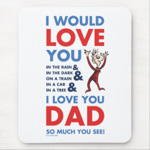 Tapis De Souris Dr. Seuss Je t'aime tellement papa, tu vois