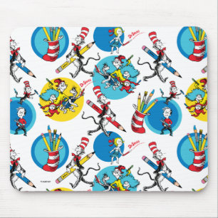 Tapis De Souris Dr. Seuss Personnages au crayon motif