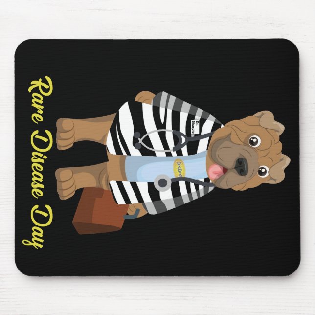 Tapis De Souris Dr Sharpie Maladie rare Journée Mousepad (Devant)