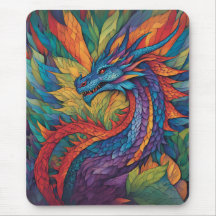 Dragon arc-en-ciel Mousepad