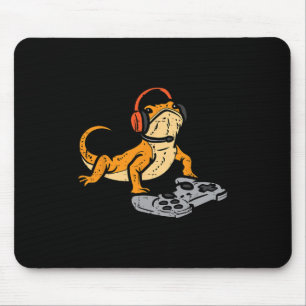 Tapis De Souris Dragon barbu jeu vidéo drôle gamer animal hommes