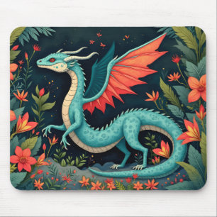 Tapis De Souris Dragon dans la Jungle