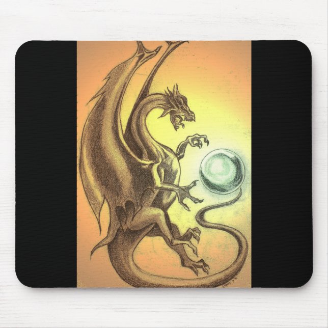 Tapis De Souris Dragon de coucher du soleil (Devant)