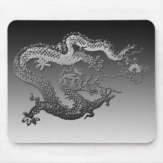 Tapis De Souris Dragon de peinture de chrome (Devant)