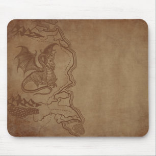 Tapis De Souris Dragon et carte