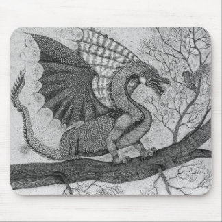 Tapis De Souris Dragon et hibou Mousepad